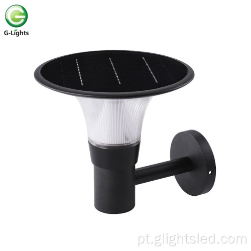 Luz solar de parede LED impermeável IP55 para jardim branco quente